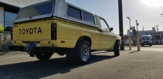 1979 Yellow Toyota Hilux Extended Cab Pickup