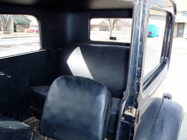 1929 Black Ford Model A Sedan