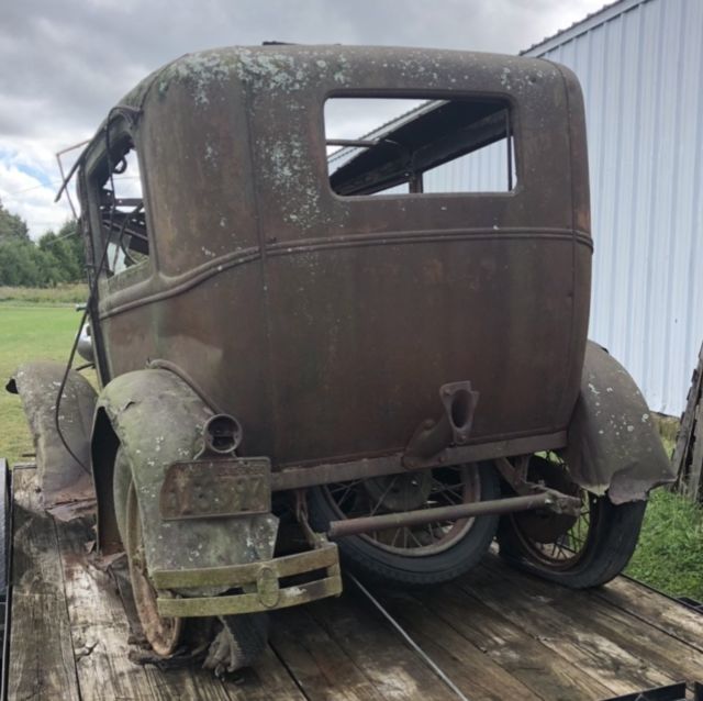 1930 Rust was black Ford Model A Coupe