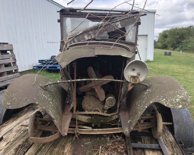 1930 Rust was black Ford Model A Coupe