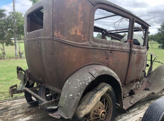 1930 Rust was black Ford Model A Coupe