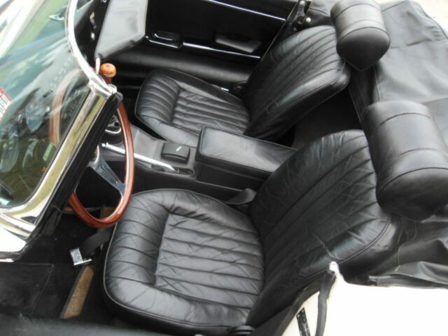 1971 White Jaguar E-Type Convertible