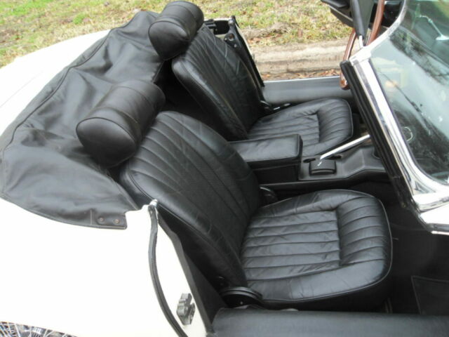 1971 White Jaguar E-Type Convertible