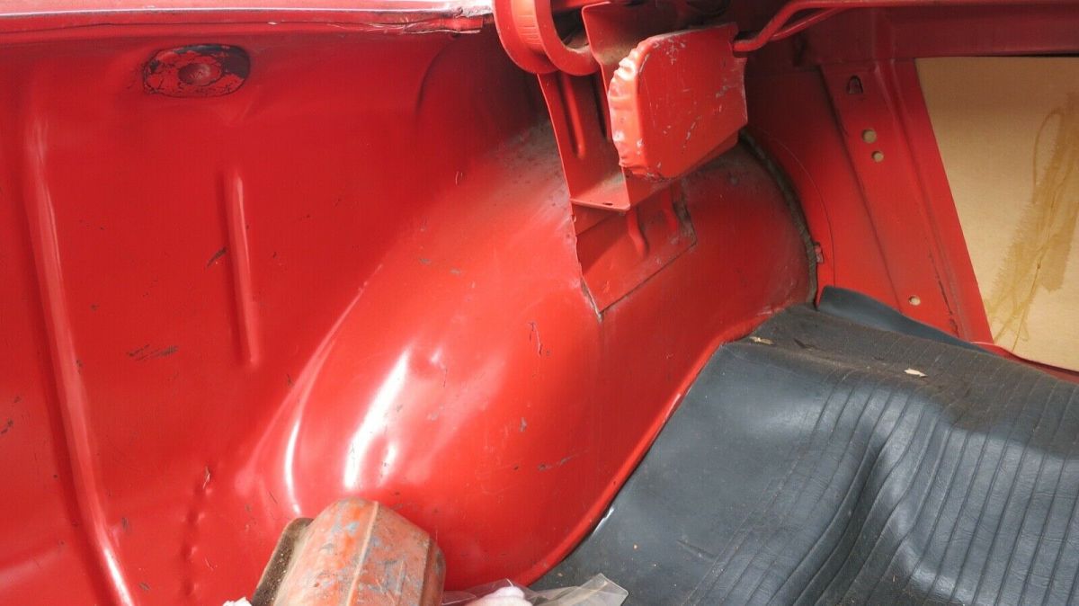 1957 Red and White Chevrolet Bel Air/150/210 Coupe