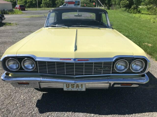 1964 Goldwood Yellow Chevrolet Impala Convertible