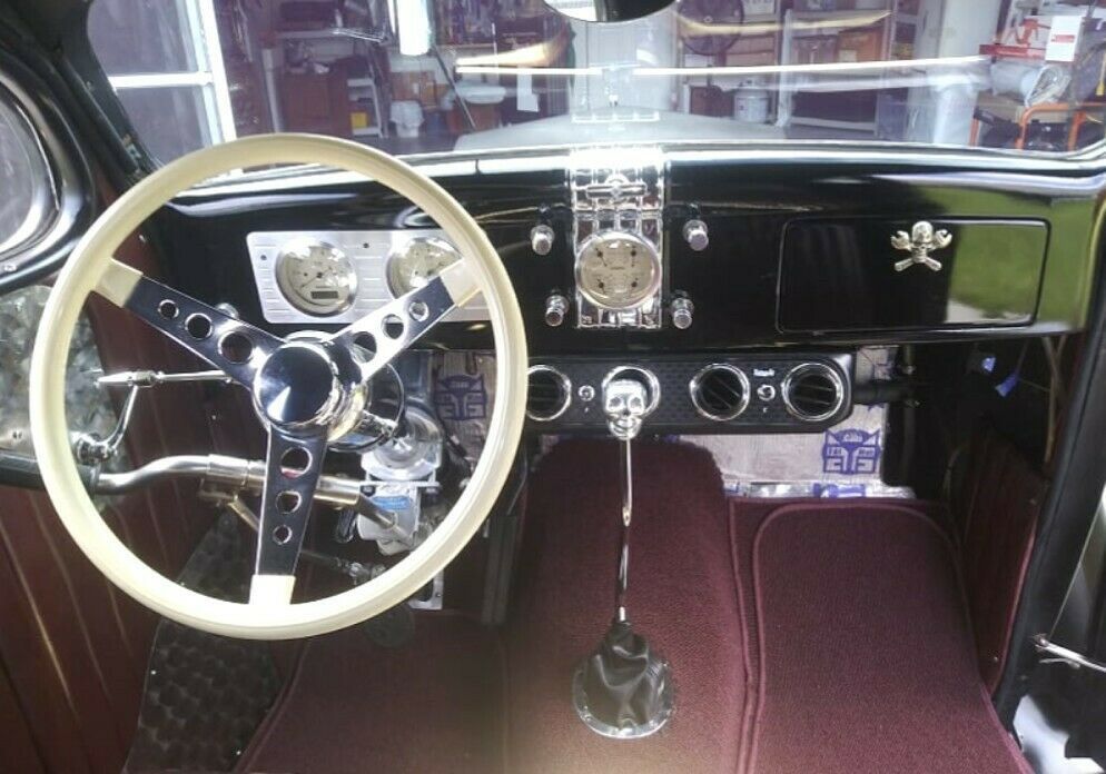 1936 Black Ford Hot rod, Street rod, Rat Rod 5 Window Coupe