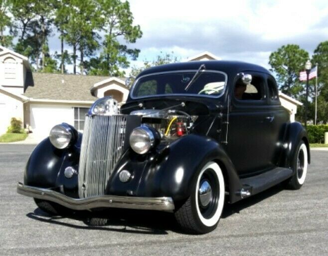 1936 Black Ford Hot rod, Street rod, Rat Rod 5 Window Coupe