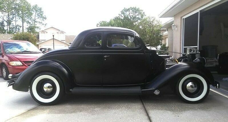 1936 Black Ford Hot rod, Street rod, Rat Rod 5 Window Coupe