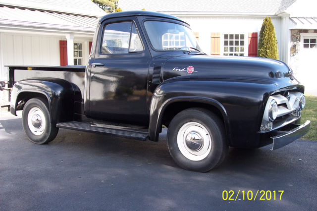 1955 Raven Black Ford F-100 PIck Up Truck