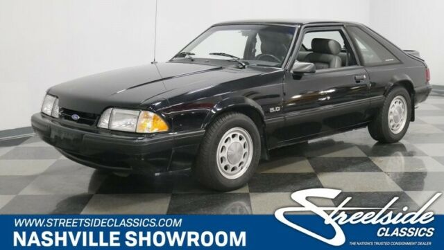 1989 Black Ford Mustang Hatchback