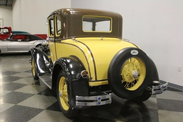 1930 Yellow Ford Model A Coupe