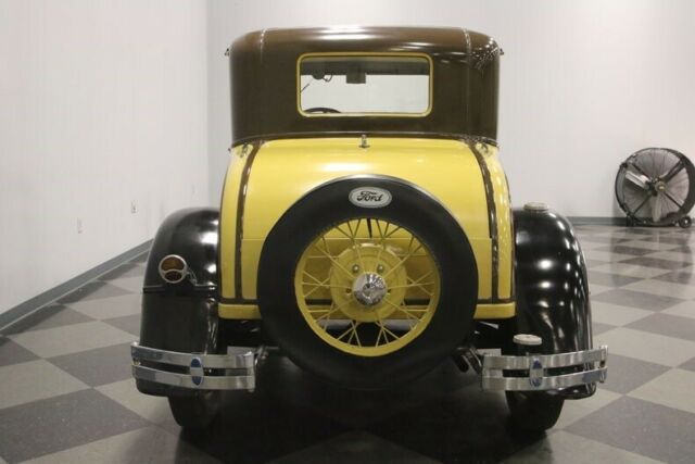 1930 Yellow Ford Model A Coupe