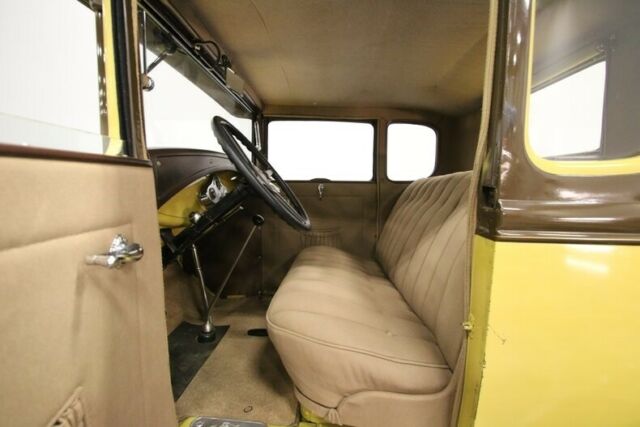 1930 Yellow Ford Model A Coupe