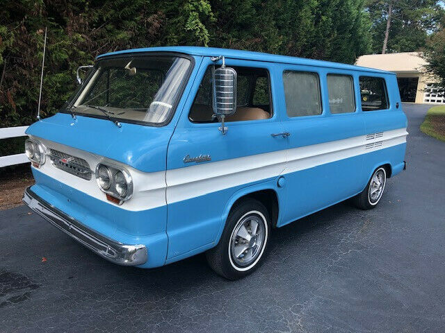 1963 Blue Chevrolet Corvair Van Camper