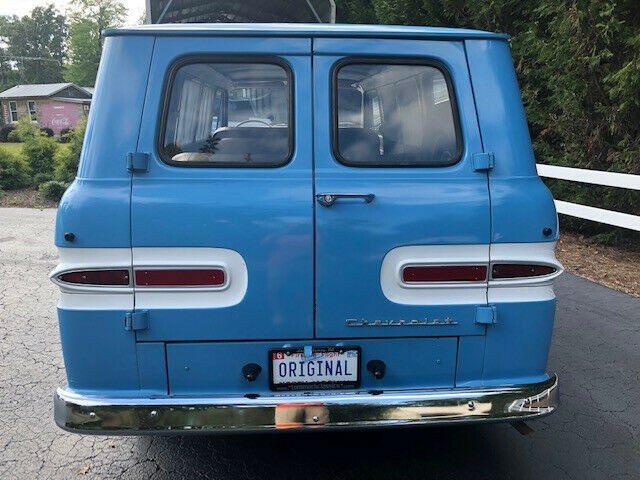 1963 Blue Chevrolet Corvair Van Camper