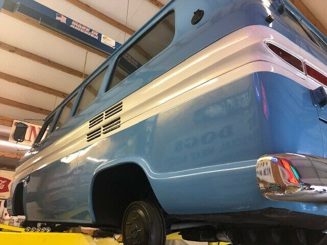 1963 Blue Chevrolet Corvair Van Camper
