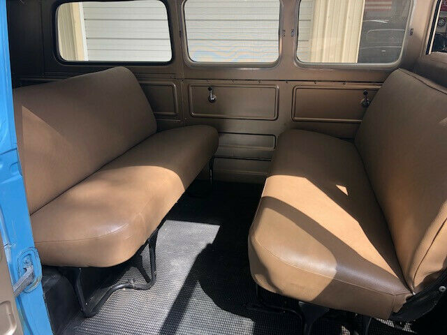 1963 Blue Chevrolet Corvair Van Camper