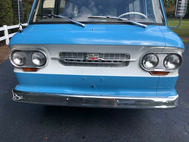 1963 Blue Chevrolet Corvair Van Camper