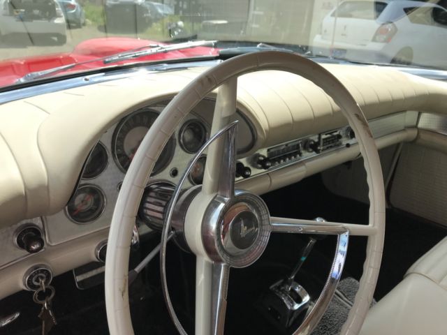 1957 Red Ford Thunderbird Convertible
