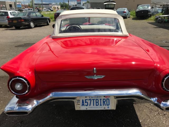 1957 Red Ford Thunderbird Convertible