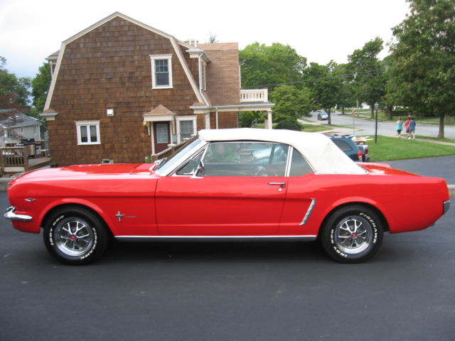 1964 POPPY RED Ford Mustang Convertible