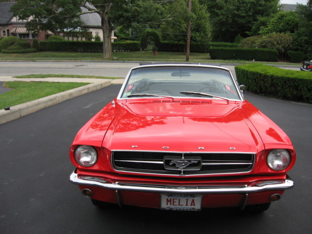1964 POPPY RED Ford Mustang Convertible