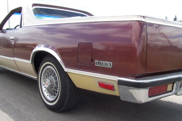 1982 Redwood/Beige Chevrolet El Camino Standard Cab Pickup
