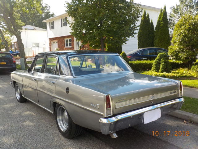 1966 Gray Chevrolet Nova Sedan