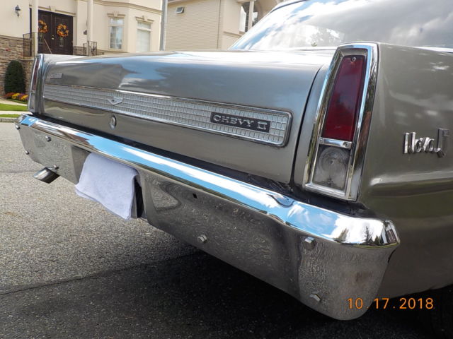 1966 Gray Chevrolet Nova Sedan