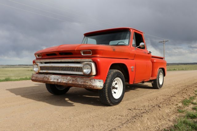1964 Orange Chevrolet C-10 Standard Cab Pickup