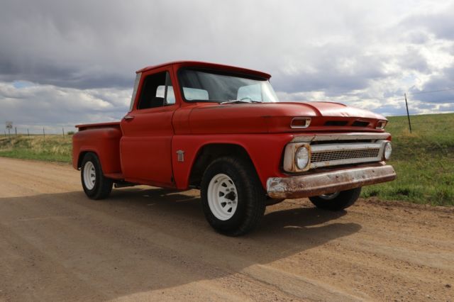 1964 Orange Chevrolet C-10 Standard Cab Pickup