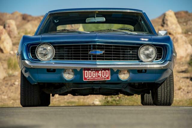 1969 Blue Chevrolet Camaro --