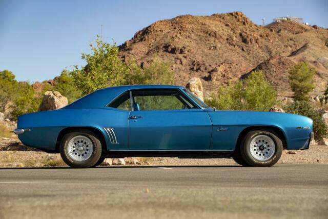 1969 Blue Chevrolet Camaro --