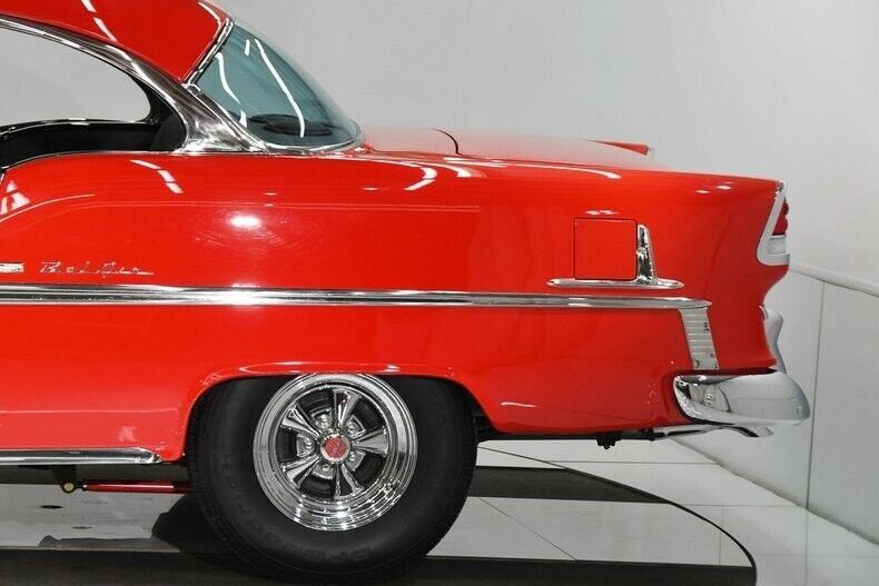 1955 Red Chevrolet Bel Air/150/210 Hardtop
