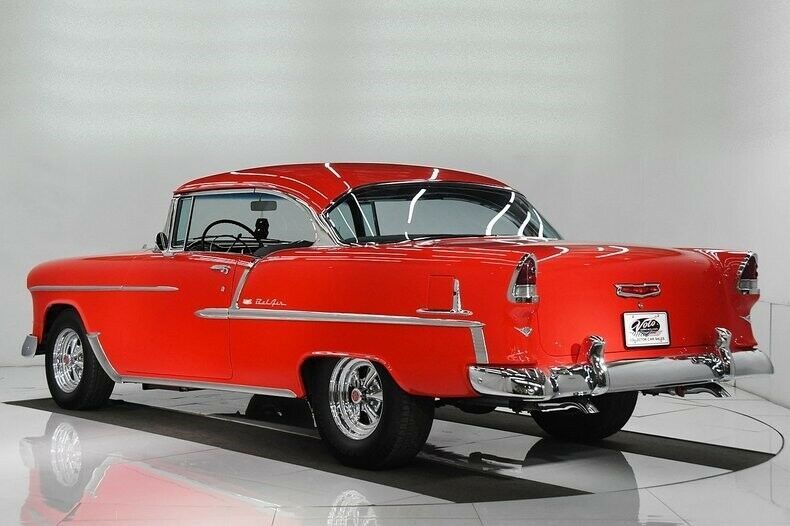 1955 Red Chevrolet Bel Air/150/210 Hardtop