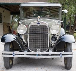1930 Green Ford Model A Coupe