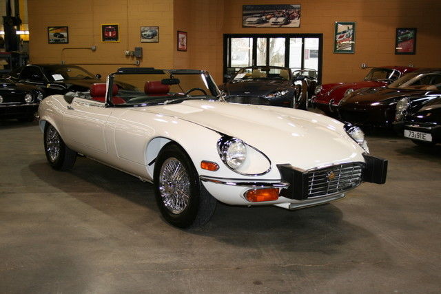 1974 White Jaguar E-Type Convertible