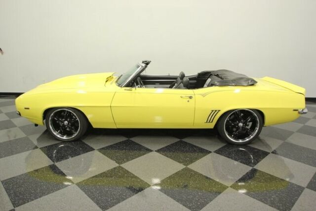 1969 Yellow Chevrolet Camaro Convertible