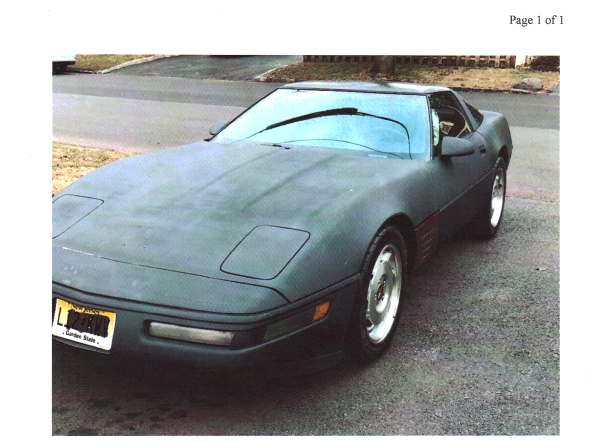 1991 Black Chevrolet Corvette Coupe