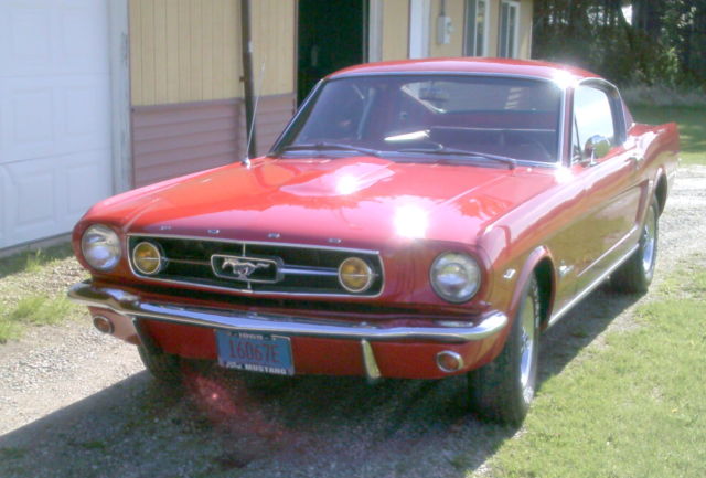 1965 Orange Ford Mustang Fastback