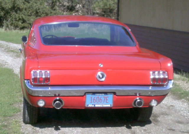 1965 Orange Ford Mustang Fastback