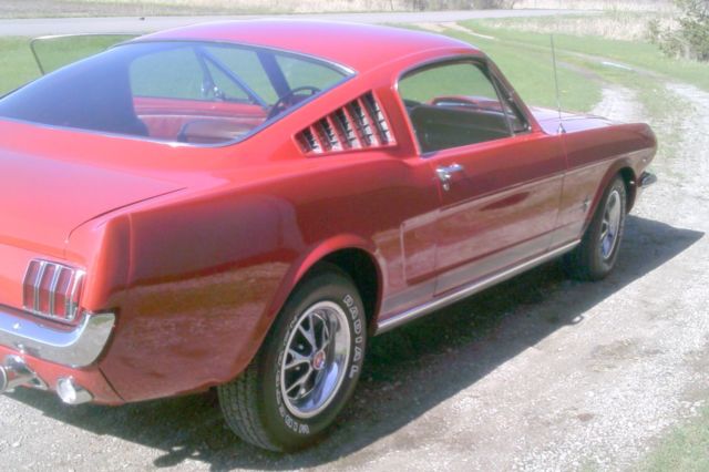 1965 Orange Ford Mustang Fastback