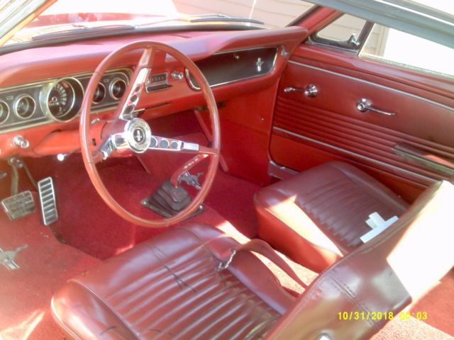 1965 Orange Ford Mustang Fastback
