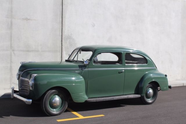 1941 Green Plymouth Deluxe Coupe