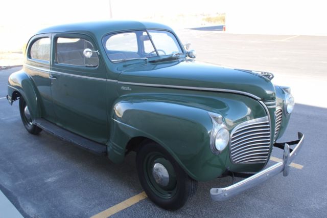 1941 Green Plymouth Deluxe Coupe