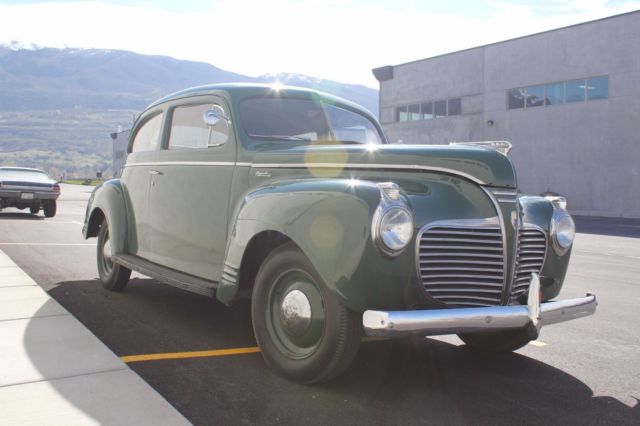 1941 Green Plymouth Deluxe Coupe