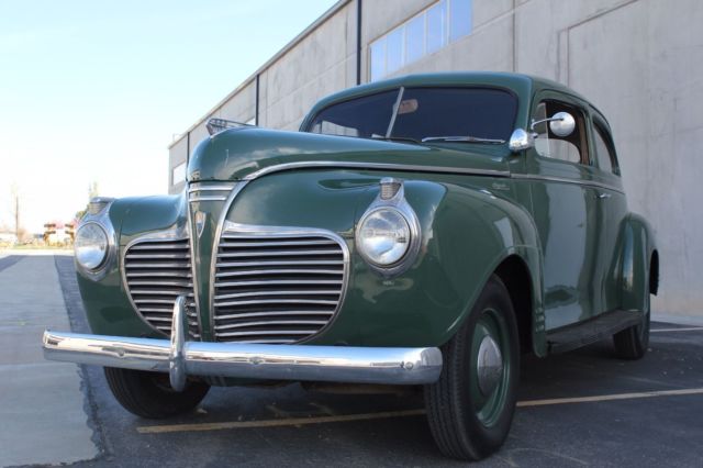 1941 Green Plymouth Deluxe Coupe