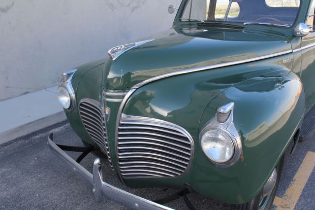 1941 Green Plymouth Deluxe Coupe