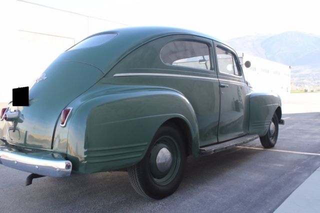 1941 Green Plymouth Deluxe Coupe