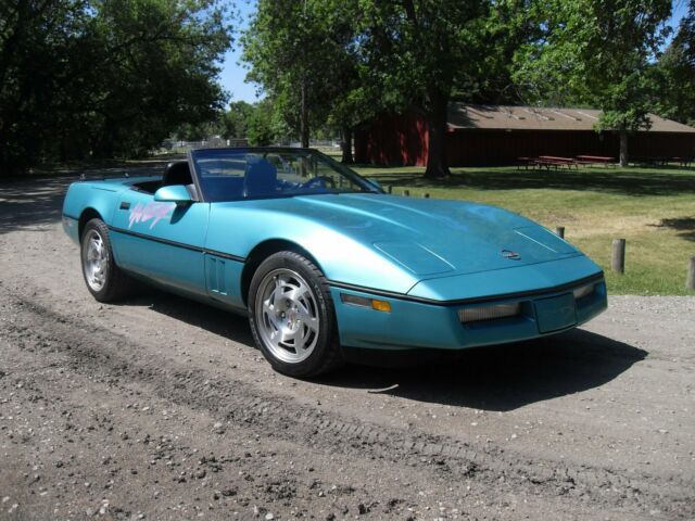 1990 Teal Chevrolet Corvette Convertible